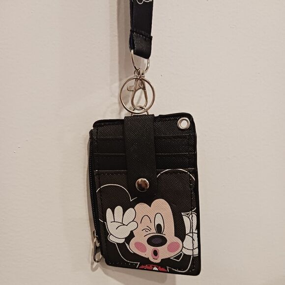 Mickey Mouse Disney Lanyard/ID Cardholder/Money Holder - Picture 1 of 6